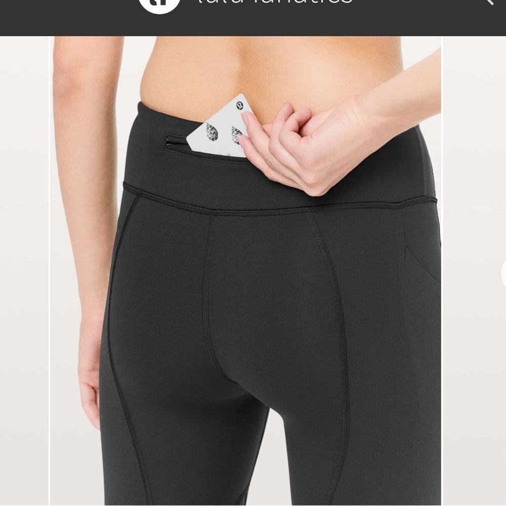 Lululemon🍋Pace Rival Black Full-On Luxtreme Leggings 22” Size 8 - Picture 6 of 10